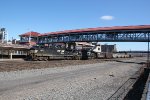 NS 4389 and 4343 take train 595 west with empty coal hoppers